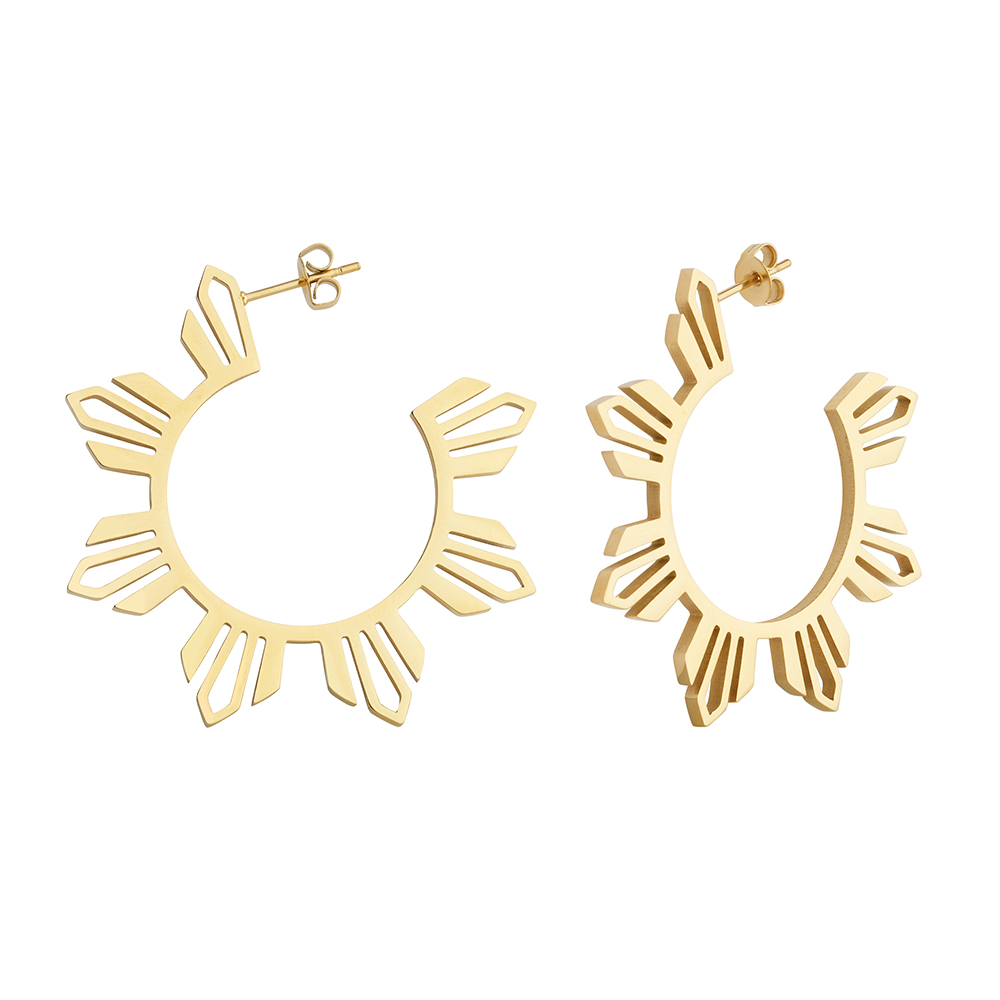 Gold Philippines Araw earrings